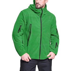 Regular length with zipper closure printed Silk Screen Printing Casual Winter Jacket Men tactical <b>fleece</b> Outdoor Jacket Zipper - Product Image 1