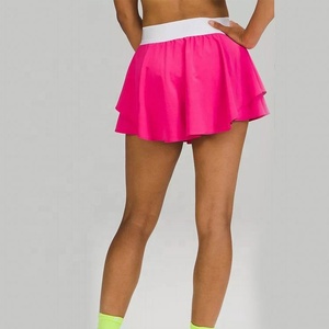 Shorts de sport pour femmes, séchage rapide, respirant, jupe de tennis de gym avec fonction taille plus pour la course à pied - Product Image 2