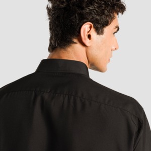Dyniq Black <b>Thobe</b> with Long Sleeves Made From Cotton - Product Image 5