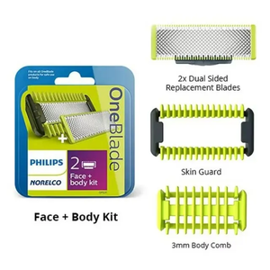 Para Philips Norelco para Oneblade hoja de repuesto cara + Kit de cuerpo Multi/80 fuente de energía eléctrica para el hogar coche Hotel Applic - Product Image 6