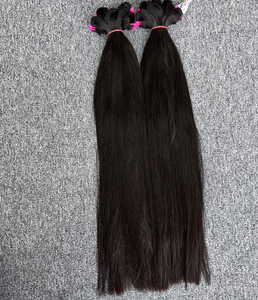Extensiones de Cabello Vietnamita 100% Virgen Remy, Negro Natural, Liso y Sedoso, con Doble Trama a Máquina, Cabello Crudo con Cutícula 100% Alineada - Product Image 4