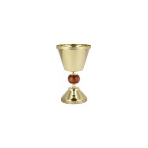 Metal and Wood Incense Holder with New Design <b>Arabic</b> Bakhoor Gold Burner for Ramadan <b>Tea</b> Scent - Product Image 1
