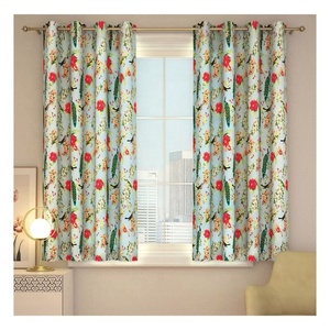 Hot Sale Grey 100% Cotton Thermal Insulated Ready Made Grommet Blackout Left And Right Biparting Open Curtains For Home Bedroom - Product Image 2