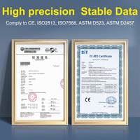 Testeur de brillance de qualité supérieure LS193 Compteur de brillance à 60 degrés Compteur de brillance de polissage de petite surface pour métal en forme d'arc