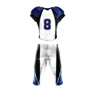 Ensemble uniforme et maillot de football américain personnalisable, respirant, grande taille, manches courtes, haute qualité, neuf, cousu - Prix bas - Product Image 4