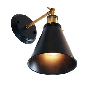 Scones de pared que iluminan una sola luz Medieval negro mate candelabro Scone de pared para dormitorio sala de estar decoración del hogar - Product Image 6