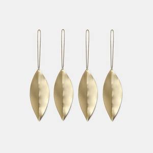 Décoration d'intérieur en bois de manguier de haute qualité Ornement de Noël suspendu Étoile et arbre Décoration d'arbre de Noël - Product Image 2