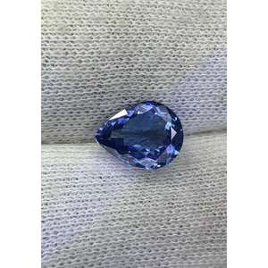 Tanzanita Natural Facetada, Piedra Preciosa Suelta con Corte de Pera, Color Azul, Impecable, para Joyería de Lujo, Venta para Exportación - Product Image 1