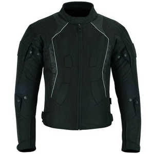 Veste de motard de course imperméable pour hommes Veste de moto en textile antichute avec col à capuche Tissu en toile - Product Image 1
