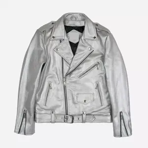 แจ็กเก็ตหนังสำหรับผู้หญิงเสื้อครอปหนังสำหรับฤดูหนาวเสื้อแจ็คเก็ตหนัง - Product Image 6