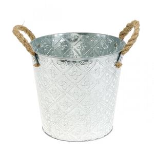 Super venta maceta al aire libre diseño de moda de alta calidad de metal galvanizado natural diseño personalizado maceta al aire libre cubo para la venta - Product Image 3