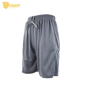Pantalones cortos de baloncesto con logotipo personalizado al por mayor, bolsillos XS, ropa de calle para gimnasio, correr, verano, transpirable, poliéster 100% - Product Image 2