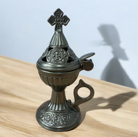 Porte-bougies créatifs suspendus pour Halloween, brûleurs d'encens en forme de goutte d'eau, diffuseurs d'encens en métal Coriander Plug, encens indien et tibétain