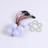 Lumière LED programmable de carnaval d'amusement 45mm 2W DC12V RVB pour l'éclairage extérieur de décoration