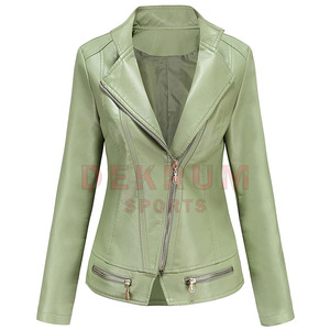 แจ็กเก็ตหนังแท้มาใหม่พร้อมเทคนิคการพิมพ์ลายดีไซน์แฟชั่น - Product Image 1