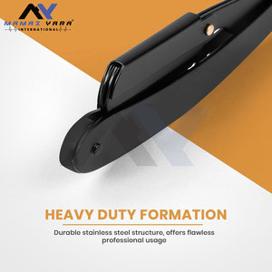 Navaja de Afeitar Profesional Hecha a Medida para Hombre, Navaja de Afeitar de Grado Barbero con Bloqueo de Seguridad, Mango Negro Premium para Afeitado y Cuidado Personal - Product Image 3