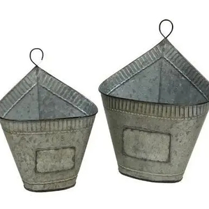 Kit de camas elevadas de maceta de metal ovalado Cama de jardín elevada galvanizada para cultivar verduras - Product Image 1