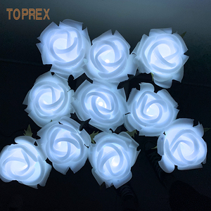 Impermeabile Garde Stake Festival Party Deco fata decorazione 3d <span class=keywords><strong>rosa</strong></span> artificiale Led luce del fiore all'aperto festa di nozze Deco - Product Image 1