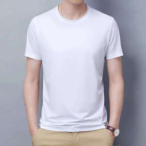 เสื้อยืดริงเกอร์สำหรับผู้ชายลำลองแห้งเร็วฤดูร้อนแขนสั้นเสื้อทึบคุณภาพดีเสื้อชาย - Product Image 3