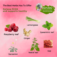 Té Herbal Personalizado para la Fertilidad Unisex con Hoja de Frambuesa Roja, Sin Azúcar y Bajo en Carbohidratos, Ayuda a Equilibrar las Hormonas para Adultos