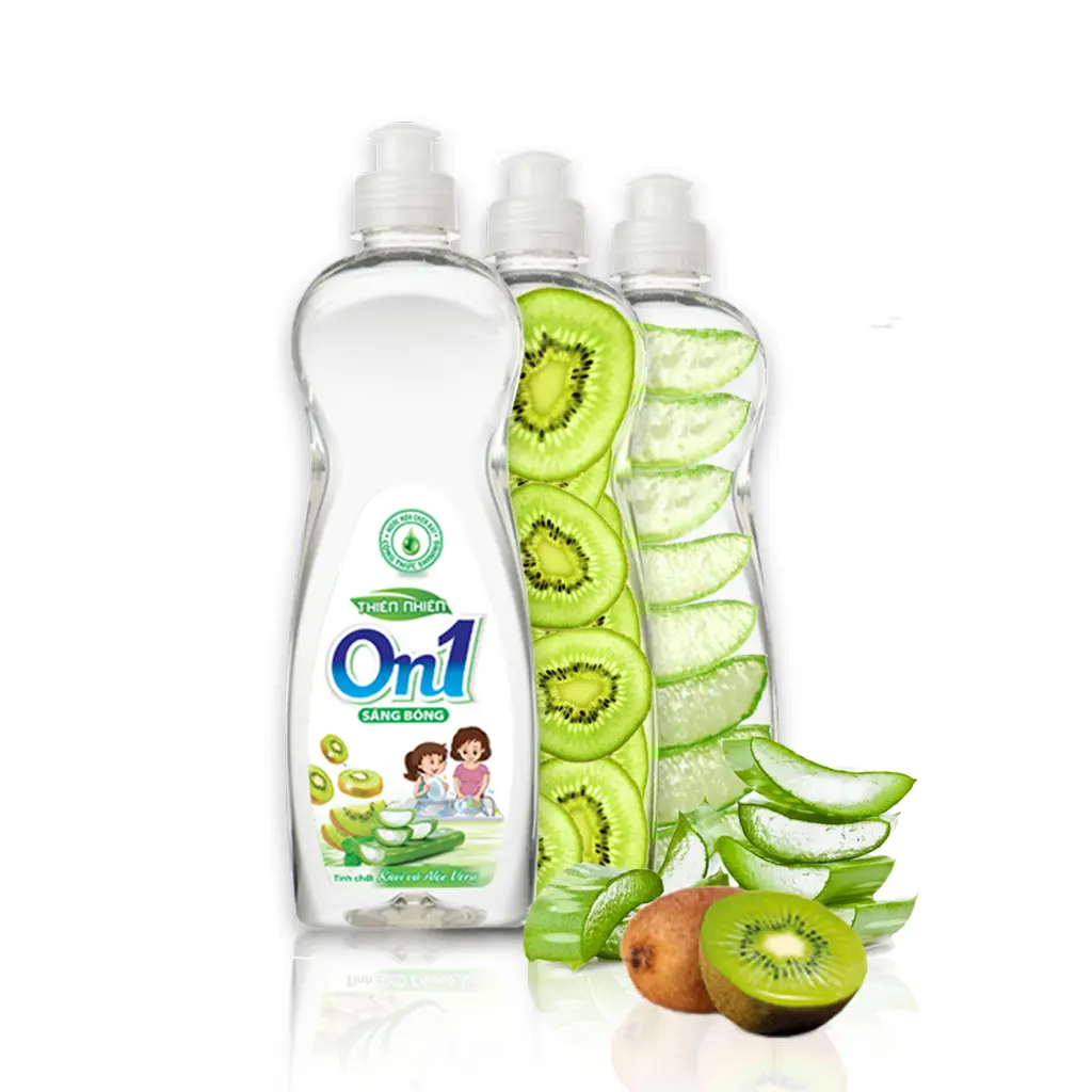 Item quente on1, kiwi aloe vera, líquido de lavagem de louça confiável, produtor de limpeza doméstica em grande quantidade