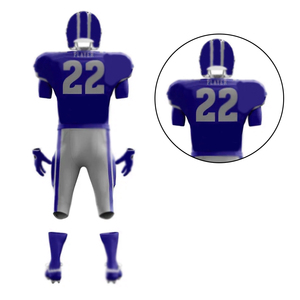 Impression par transfert de chaleur meilleure qualité ensemble d'uniformes hauts de football américain maillot de football américain pour hommes - Product Image 4