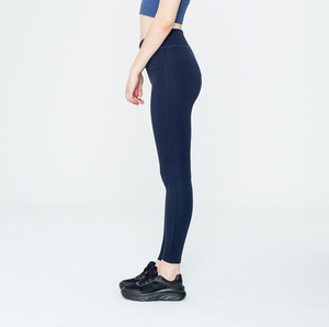 Women's High-Waisted V Cross Yoga Pants <b>with</b> <b>Pockets</b> Custom Logo <b>Workout</b> Running <b>Leggings</b> Casual Knitted Fabric Mid Waist - Product Image 3