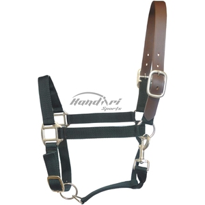 Halter de cheval Durable Simple de mode de haute qualité avec du matériel en laiton ou en acier inoxydable licou de cheval en nylon moderne - Product Image 1