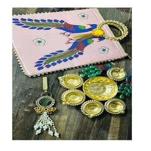 Bolsa de llavero y Urli para decoración del hogar para ocasiones Diwali con otros portavelas linternas tarros de velas - Product Image 1