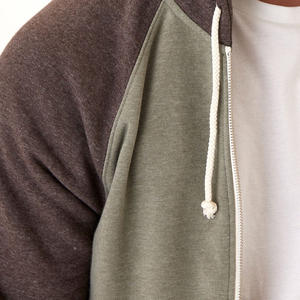 Sudadera con capucha impermeable de estilo americano para hombre, talla grande, personalizada, con cremallera completa, de algodón y poliéster de alto gramaje, antiencogimiento. - Product Image 5