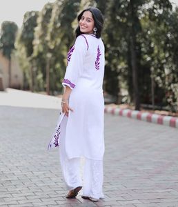 Hermosa tradicional indio y pakistaní rayón Kurti nueva venta al por mayor Shalwar Kameez conjunto Elegante ropa islámica - Product Image 4