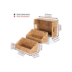 Panier de rangement pour ustensiles en jonc de mer, écologique, durable, fait main, King Craft Viet Vietnam - Product Image 2