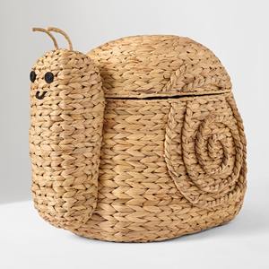 Various design handweaving storage baskets <b>water</b> hyacinth <b>container</b> basket kids room accessories - Product Image 1