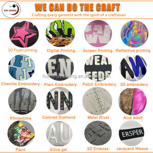 Sweat à capuche pour homme en molleton French Terry 380 500 g/m² avec impression intégrale et strass, coupe ample et courte, demi-zip intégral, style streetwear personnalisé - Product Image 4