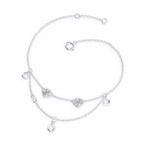 Calista, pulsera de cadena doble de Plata de Ley 925 de lujo, estilo Vintage de alta calidad, forma geométrica, eslabón fino para regalo de oro - Product Image 3