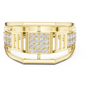 Anillo de Diamantes de Oro Blanco con Corte Brillante para Hombre, Certificado IGI, Piedra Cultivada en Laboratorio, Joyería de Lujo Elegante y Moderna para Bodas y Fiestas - Product Image 2