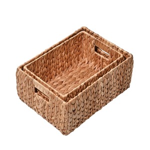 Juego de 2 Cestas Decorativas de Mimbre Happimess, Cesta de Almacenamiento Hecha a Mano, Venta al por Mayor, Ecológica, Hecha en Vietnam - Product Image 1