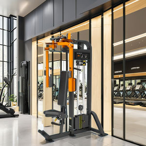 <span class=keywords><strong>Machine</strong></span> à mouche pectorale en acier à poids réglable pour exercices musculaires de la poitrine Équipement chargé par plaque - Product Image 2