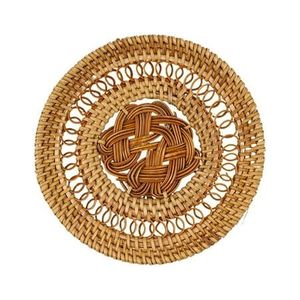 Nouveaux modèles de plateaux circulaires en rotin faits à la main de luxe, paniers de rangement de haute qualité avec logo personnalisé, prix compétitif - Product Image 2