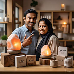 GMP Approved Natural <b>Himalayan</b> <b>Salt</b> <b>Lamp</b> Organic Material Electric Cord <b>Bulb</b> Feng Shui Style Home Decoration Package 2-3 Pounds - Product Image 1