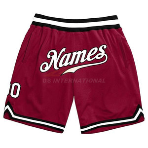 Pantalones cortos de baloncesto de poliéster 100% Premium Rendimiento Logotipo personalizado Ropa de entrenamiento deportivo de secado rápido Patrón sólido - Product Image 5