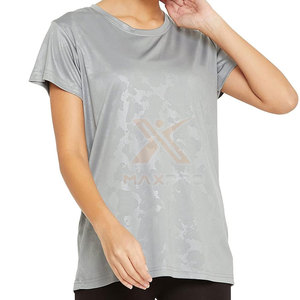 เสื้อยืดออกกำลังกายผู้หญิง ดีไซน์โดดเด่น แห้งเร็ว ผลิตในปากีสถาน เสื้อยืดออกกำลังกาย ระบายอากาศได้ดี - Product Image 4