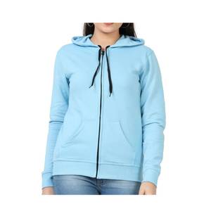 Sudadera con Capucha y Cremallera para Mujer, 100% Algodón, Estilo Corto con Bolsillo y Cierre, Anti-Pilling para Uso Diario en Invierno - Product Image 6