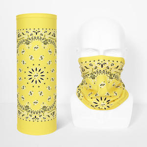 Pañuelo Multifuncional Personalizado para Ciclismo y Motociclismo, Protector Solar Transpirable de Seda Helada, Malla Deportiva, Diseño Paisley - Product Image 3