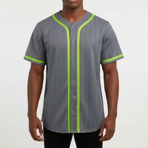Maillot de baseball en tissu premium 2026, manches courtes, respirant, personnalisable, couleur unie, pour hommes et femmes – Nouvelle collection à succès - Product Image 1