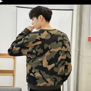 Sweat-shirt à capuche en coton imprimé camouflage pour homme, manches longues, col rond, automne-hiver, vente en gros de mode - Product Image 4