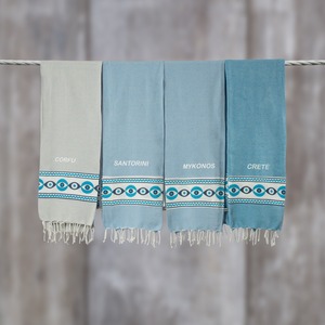 Avior Customized Striped Pattern Cotton Soft Hammam Pareo Fouta Towel Multi-Purpose <b>Beach</b> Towel Export From India - Product Image 5