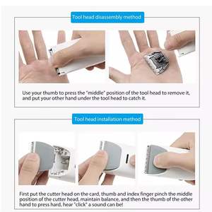 Tête de coupe réglable et rechargeable pour tondeuse à cheveux, lame en acier inoxydable pour tondeuse électrique, pour la coupe de barbe et de cheveux, US - Product Image 3