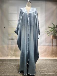 ใหม่Abaya Silky Partyโมร็อกโกCaftanสําหรับผู้หญิงBatwingแขนเสื้อคลุมชุดสวดมนต์Ramadan Eid - Product Image 6