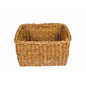 2026 New Handmade Water Hyacinth Rattan Bin Seagrass Woven <b>Storage</b> Basket with Handle Made in Bangladesh - Product Image 2